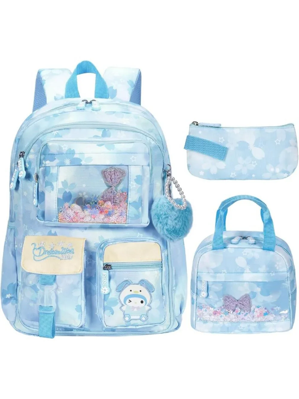 Kawaii Kids Backpack for Girls - Cute Cartoon School Bag for Elementary & Middle